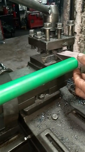Clean PVC Pipe With Lathe Machine #shortsviral #automobile #pvcpipe #lathe