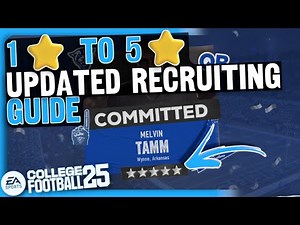How to Turn a 1⭐ Program into a 5🌟 Dynasty | UPDATED College Football 25 Recruiting Guide