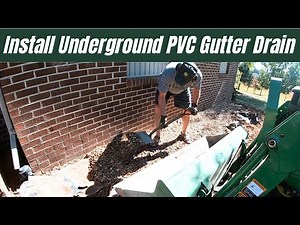 Installing Your Own UNDERGROUND Gutter Drain Pipe System?