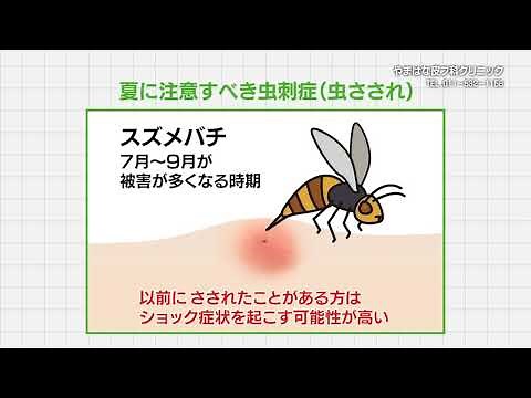 【虫刺され】夏に注意すべき皮膚の病気①虫刺症(虫さされ）