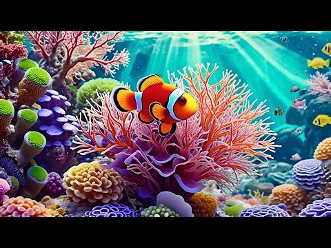 The Best 4K Aquarium - Dive Into The Mesmerizing Underwater Realm, Sea Jellyfish, Coral Reefs