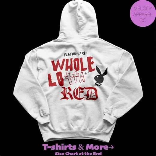 Playboi Carti Hoodie, Whole Lotta Red Merch, WLR Album Art, Rap Hoodie, Hip Hop Clothing, Streetwear Fashion - Etsy