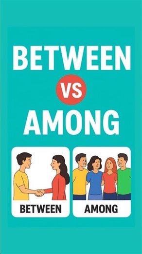 Between vs Among – What’s the Difference? Explained in 1 Minute! #dailyenglish #english