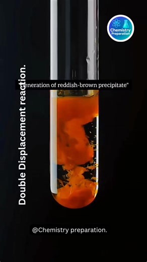Double Displacement reaction. . . . . . . . . #ScienceExplained #FutureLeaders #fblifestyle #BeautyOfScience #ChemistryReels | Chemistry Preparation