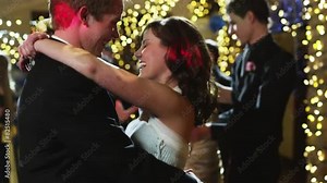 MS Couples dancing on prom night / Cedar Hills, Utah, USA