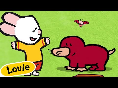 Louie, Draw Me A Mole 🎨 ✐ Drawing Videos For Kids ✐ | Cartoons for Kids
