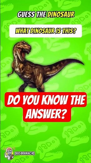 Guess the Dinosaur Challenge! | #quiz #dinosaur #shorts