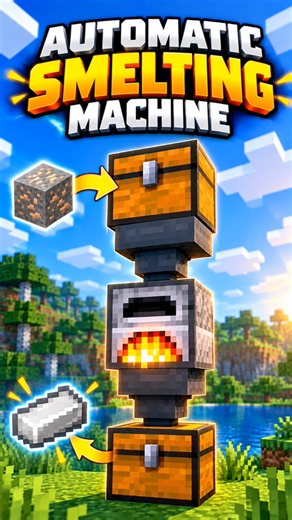 I Built the ULTIMATE Automatic Smelting Machine in Minecraft! 🔥