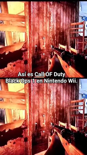 Así es COD BO1 en Nintendo Wii.