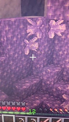 Finding a geode in Minecraft.