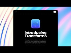 Framer Update: Scroll Transforms