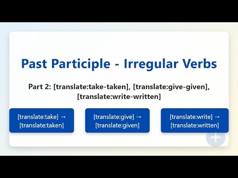 Master Irregular Past Participles – Take, Give, Write Explained Simply