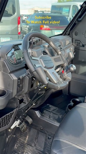 Hand Control Demo - Side x side Polaris Ranger #blvd #polaris #disabled #utv #canam #braunability