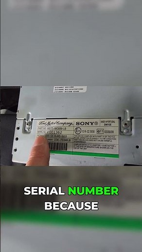 GET Your Ford Sony Radio Code FREE/Cheap!