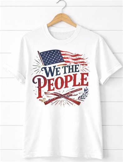 We the People T Shirt – Patriotic American Flag Graphic Tee - Etsy