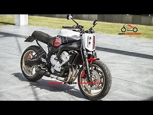 New Yamaha FZ6 Cafe Racer | New Yamaha FZ6 Red Cheek Custom by North East Custom