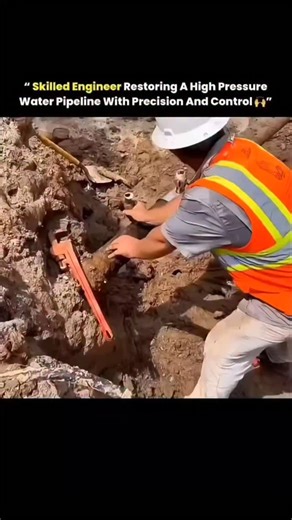 Technology on Instagram: "In the heart of industrial maintenance, precision and expertise meet as a skilled engineer carefully restores a high-pressure water pipeline. Every turn of the wrench and adjustment of the valve demands focus, steady hands, and years of experience. High-pressure systems are unforgiving, leaving no room for error, so attention to detail is critical. This restoration isn’t just about reconnecting pipes—it’s about ensuring safety, reliability, and optimal performance. The