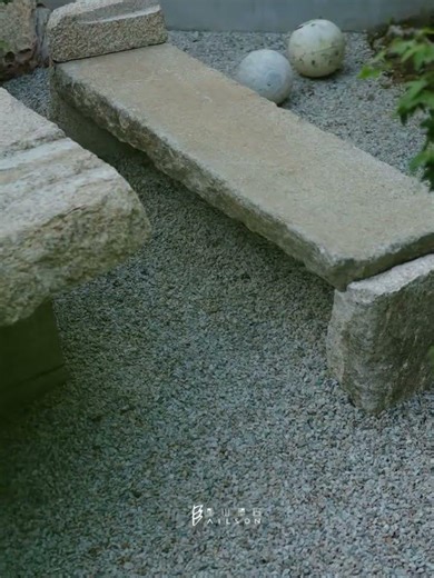 Garden Landscape Stone Benches: Garden seating made of stone. #stone #naturalstone #construction
