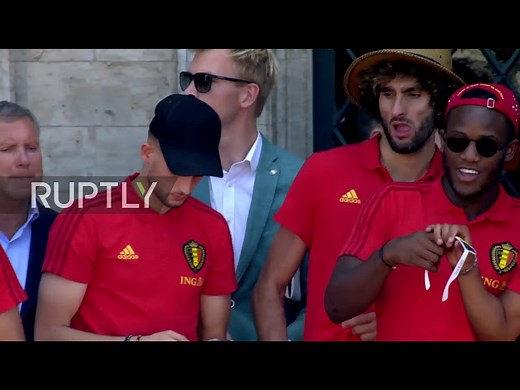 Belgium: Heroes' welcome for Les Diables Rouges in Brussels