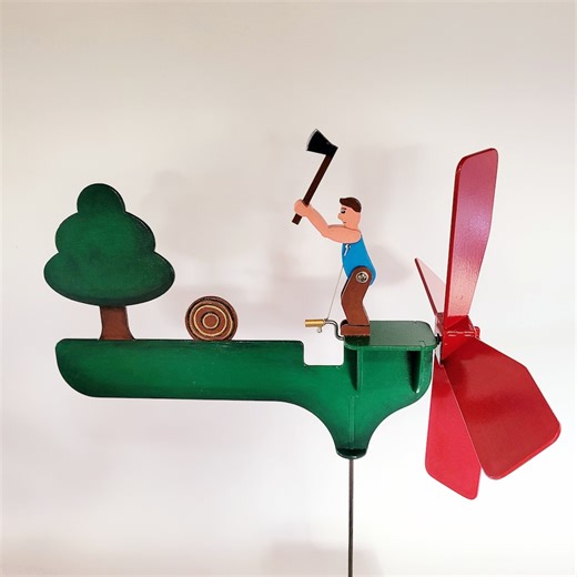 Woodchopper Whirligig Plans, Laser Cut Files, Scroll Saw, Svg Dxf Pdf - Etsy