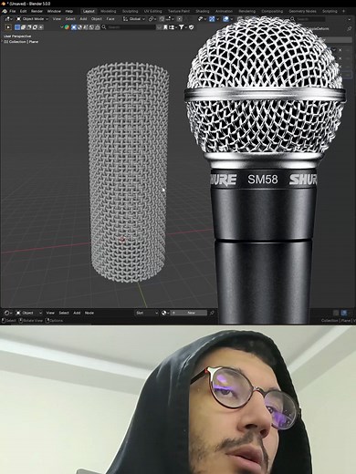Creating a Microphone Mesh in Blender: Part 1