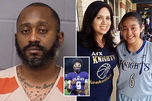 Officer's 'no mercy' tattoo seen in mugshot as he faces murder for 'killing 3'