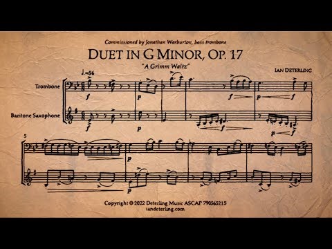 Duet for Trombone and Baritone Saxophone in G Minor