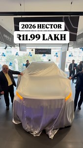 373K views · 1.2K reactions | New MG Hector Launched — Prices start from ₹11.99 lakh (ex-showroom) - New grille & bumper - New alloy wheels - New white & blue exterior colour - Touch gesture control for AC & music - Updated 360-degree HD parking camera - Upgraded RAM up to 10GB - New interior upholstery #V3Cars #MG #Hector | V3Cars | Facebook