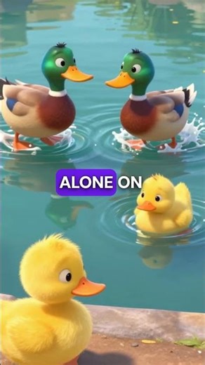 Duck Afraid of Water Learns to Swim!