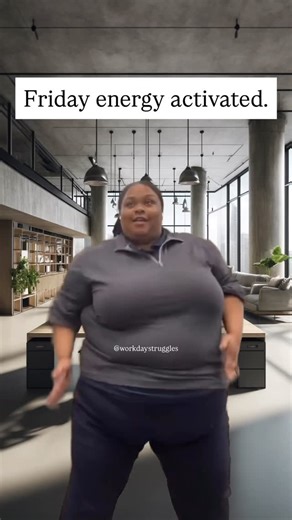 Workday Struggles | Funny Work Memes on Instagram: "Happy Friday!!! 🙌 Follow @workdaystruggles for more relatable and funny work memes. 🎥: @ziggy.223_ on TT #workdaystruggles #fridayvibes #fridaymood #workhumor #9to5life #officelife #workmemes #relatablememes #funnyworkmemes #weekendvibes Friday work memes, Friday energy meme, weekend vibes humor, relatable office memes, workday struggles content, funny corporate memes, 9 to 5 humor, Friday motivation funny, Friday mood"