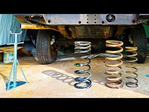 Making Defender Rear Spring Replacement Safer