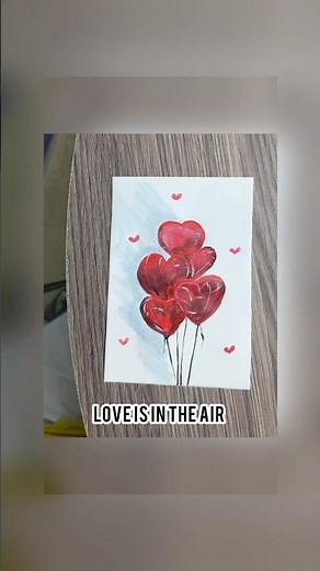Five Red Heart Balloons Floating in the Sky | Symbol of Love ❤️🎈