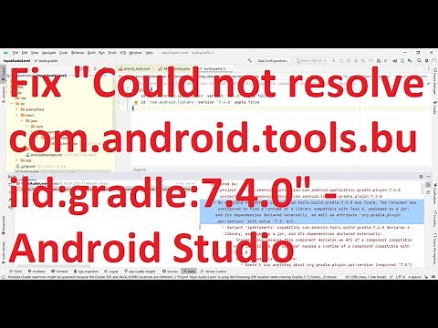 Android Studio - Fix the error "Could not resolve com.android.tools.build:gradle:7.4.0"?