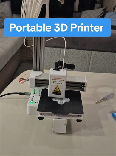 Compact Portable 3D Printer for Travel and Adventures
