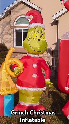 Grinch Christmas Inflatable #grinch #christmasinflatables #christmas #gemmy #inflatable #grinchmas