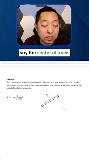 Physical Pendulum Derivation Explained in 30 Seconds 🤯 (AP Physics Trick)