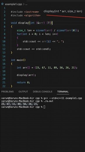 How to pass an Array to a function in C++
