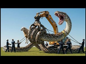 Brave Heroes Save a Helpless Sheep from a Hungry Python