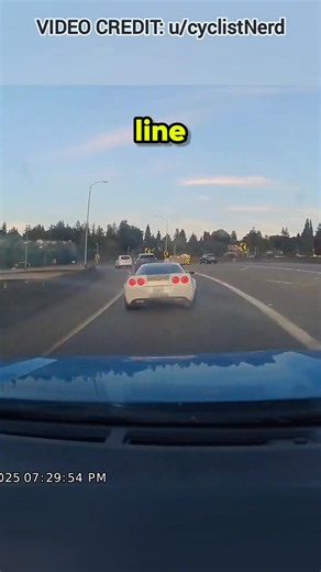 Corvette Driver Gets Funniest Instant Karma! #dashcam #usa #dashcamera #dashcamvideos #dashcams #roadsafety #crash #driving #driver #drivers #cars #car #foryou #fyp | Dash Cam Viral HD