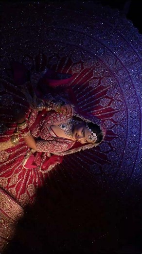 The Ultimate Royal Red Bridal Look | Cinematic Indian Bride 🌹#bride