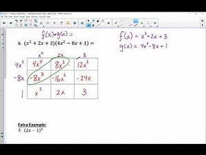 Multiplying Polynomials in Function Notation