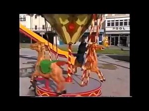 1960s Edwin Hall Coin Operated Roundabout Kiddie Ride - Carousel