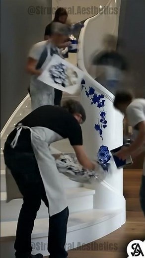 This Staircase Transformation is Insane #homeimprovement #ceramic