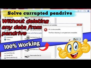 How to Fix a Corrupted Pen Drive || Without Formatting🔥🔥