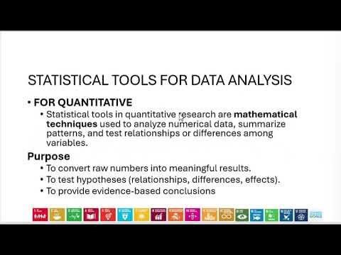 Choosing Statistical Tools for Data Analysis based on Type of Data