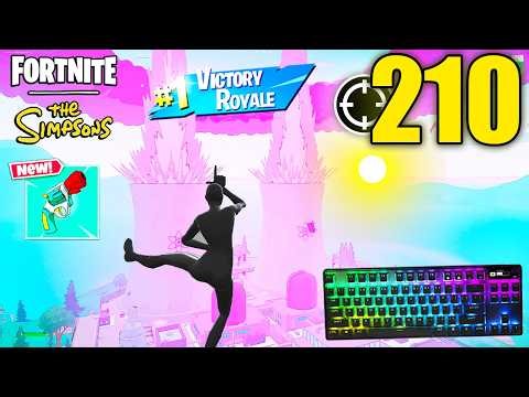 Apex Pro TKL ASMR 😴 210 Kills Solo vs Squads 🏆 Satisfying Keyboard Fortnite 540 FPS 4K