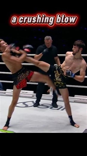 TOTAL DESTRUCTION 💥 (BRUTAL FINISH) #knockout #muaythai #onechampionship #combatsports