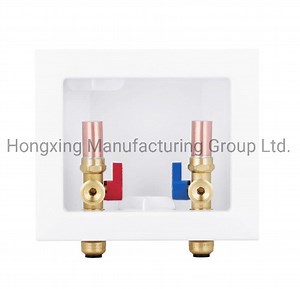 [Hot Item] Washing Machine Outlet Box 1/2" F Pushfit X 3/4" Mht Copper Water Hammer Arrestor with Valves