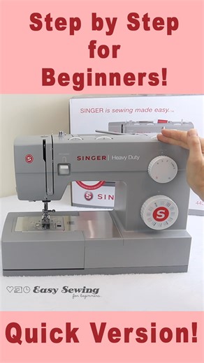 A quick version on how to use a Singer heavy duty sewing machine. Check out the full video over on my YouTube channel for more tips on setting up this sewing machine #SingerHeavyDuty #singersewingmachine | Easy Sewing for Beginners