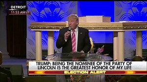 433K views · 17K reactions | "It is on [Abraham Lincoln's] legacy that I hope to build the future of the party, but more important, the future of the country and the community." Yesterday at the Great Faith Ministries International Church in Detroit, Donald J. Trump reflected on President Lincoln and called for "a civil rights agenda for our time." | Fox News | Facebook